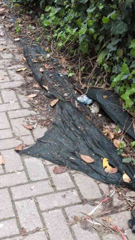 Spazzamento percorso pedonale