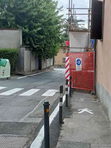 passaggio pedonale occupato
