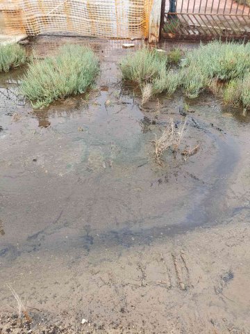 liquami fognari ad aria aperta